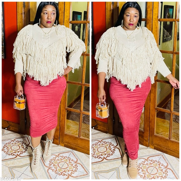 Maxi skirt  (Suede ) - Picture 2 of 3